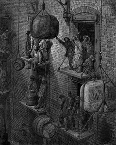 グスタフ・ドレの「都市における倉庫業 作： Gustave Dore