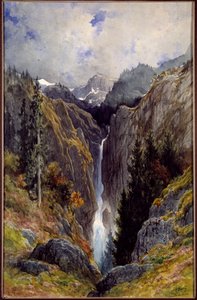 リスの谷の地獄の滝。ギュスターヴ・ドーア（1832-1883）の絵画