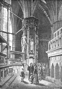「ウェストミンスター - 修道院の巡回」、1872 年。 作： Gustave Dore