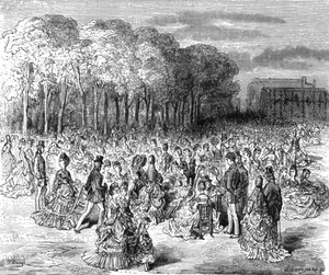 「動物園 - サンデー プロムナード」、1872 年。