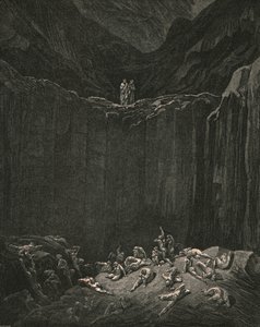 ...すべてを捜している正義、偽造者を罰する運命、c1890。 作： Gustave Dore