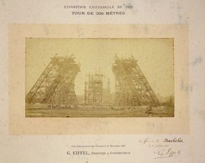 エッフェル塔の建設 作： Gustave Eiffel