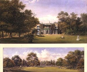 ミドルセックスのオールド・グローブ・ハウスの2つの風景 作： Gustave Ellinthorpe Sintzenich