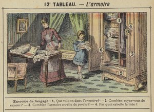 ワードローブ（カラーリトグラフ 作： Gustave Fraipont