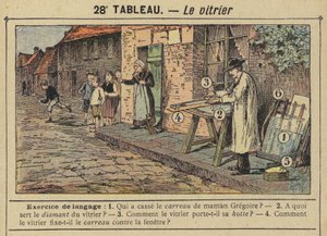 The glazeier（カラーリトグラフ 作： Gustave Fraipont