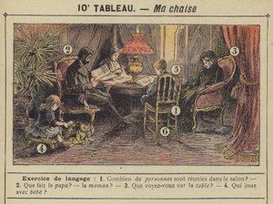 マイチェア（カラーリトグラフ 作： Gustave Fraipont