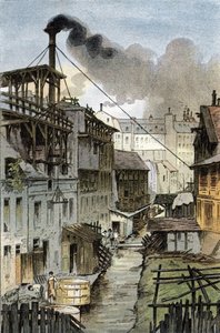 パリのポート ロワイヤル大通りから見たビヴル川の眺め ギュスターヴ フライポン (1849-1923) のデッサンは、サン ジュワールの「La seine a travers Paris (パリを横断するセーヌ)」を基にしています。 作： Gustave Fraipont
