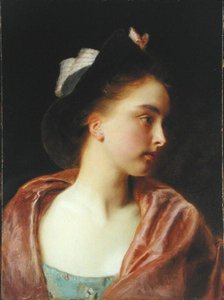 モード（油彩・クレードルパネル） 作： Gustave Jacquet