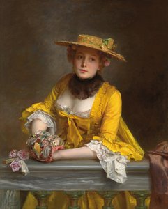 イエロードレス、 作： Gustave Jacquet