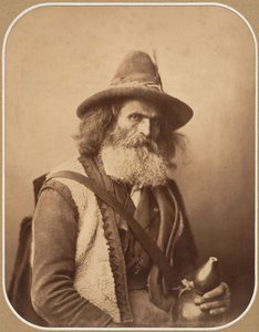 [イタリアのストリートミュージシャン]、ca。 1856年。 作： Gustave Le Gray