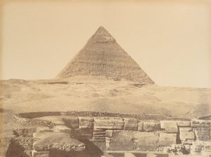 ギザのピラミッド、1865-69。 作： Gustave Le Gray