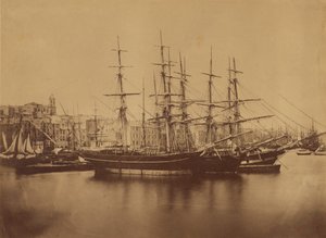 セテの港の船 作： Gustave Le Gray