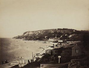 1856年から57年のデュモン浴場のあるサントドレスのビーチ