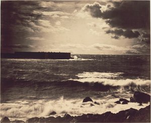 大波、セット、1857年。 作： Gustave Le Gray