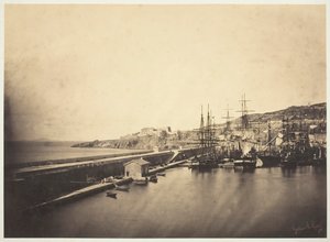 セットの桟橋、1857 年。 作： Gustave Le Gray