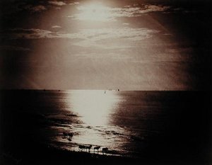 天頂の太陽、ノルマンディー、1860年頃（ガラス上のコロジオンネガからのアルブメンプリント） 作： Gustave Le Gray