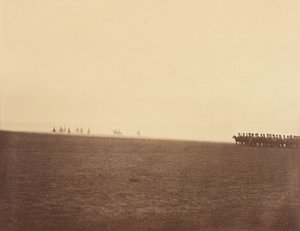 [水平線上の軍隊］ 作： Gustave Le Gray