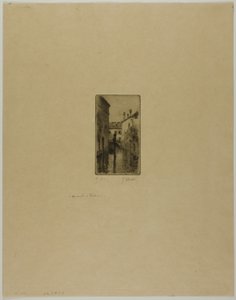 ヴェネツィアの運河 作： Gustave Leheutre