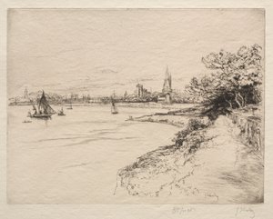 オービニーの崖。 作： Gustave Leheutre