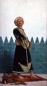 アラブの警備員 作： Gustave Leon Antoine Marie Popelin