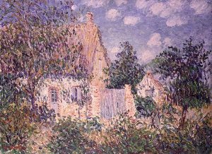 サン・シル・デュ・ヴォードルイユのコテージ」（油彩・キャンバス） 作： Gustave Loiseau