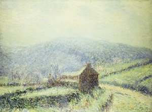 フィニステーレウエルゴートのホアフロスト。 Gelee Blanche au Houelgouat Finistere、1903 作： Gustave Loiseau