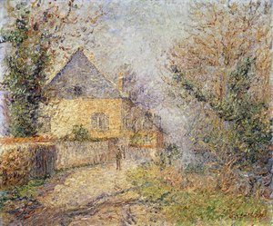 L銀行の家「ルーヴル、ウール、メゾンオルドドL」ルーヴル、1902 作： Gustave Loiseau