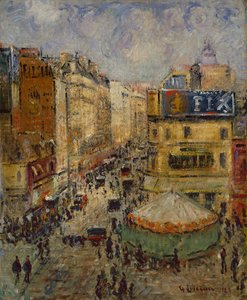 クリニャンクール通り、パリ 作： Gustave Loiseau
