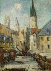 ルードル "エピソールとルーアン大聖堂、1929年頃 作： Gustave Loiseau