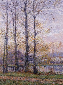 Precyのオワーズの銀行; Les Bords de l "Oise a Precy、 作： Gustave Loiseau