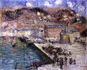 ザ・フィッシュ・マーケット 作： Gustave Loiseau