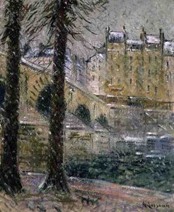 ポン・マリー」 1926年頃 （油彩・キャンバス） 作： Gustave Loiseau