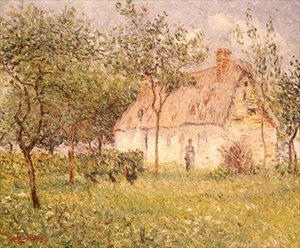 The Thatched Cottage 作： Gustave Loiseau