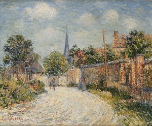 ビレッジストリート;ビレッジストリート、 作： Gustave Loiseau