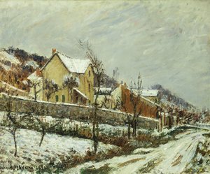 雪の村;雪の村、1911 作： Gustave Loiseau