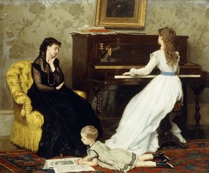 練習する、 作： Gustave Léonard de Jonghe