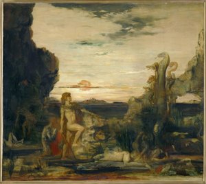 ヘラクレスとLernaean Hydra 作： Gustave Moreau