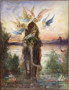 「ペリ、聖なる象」 ギュスターヴ・モロー (1826-1898) 画 1882 国立西洋美術館、東京 作： Gustave Moreau