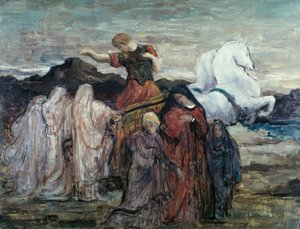 ファイトンと3人の女性。神話のシーン） 作： Gustave Moreau