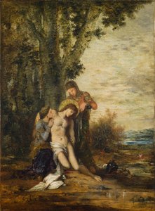 殉教した聖セバスチャン 作： Gustave Moreau