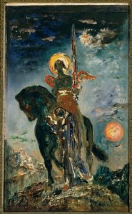 公園と死の天使」 ギュスターヴ・モロー（1826-1898）の絵画 日。1,10 X 0,37 m パリ、ギュスターヴ・モロー美術館 作： Gustave Moreau