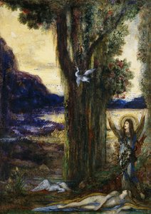 オルフェウスの涙。 La Douleur d "Orphee、c.1887 作： Gustave Moreau
