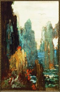 サイレン（キャンバスに描かれた絵） 作： Gustave Moreau