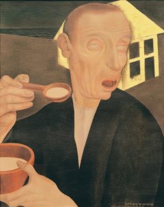 お粥と盲目の男
