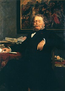作曲家カレル・チャールズ・ミリーの肖像 1823-1889, 1885. 作： Gustave Vanaise