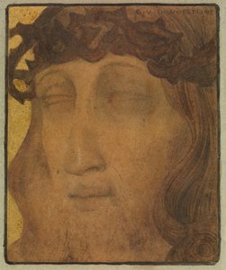 いばらの冠を持つキリスト 作： Gustave Van de Woestyne