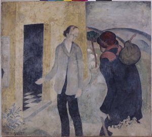 見知らぬ人へのもてなし 作： Gustave Van de Woestyne