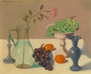 ぶどうのある静物 作： Gustave Van de Woestyne