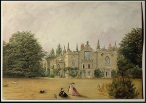 ストロベリーヒル、ミドルセックスの庭園（wc）からの眺め 作： Gustavus Ellinthorpe Sintzenich