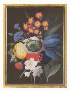 花束の静物 作： Gustavus Hamilton
